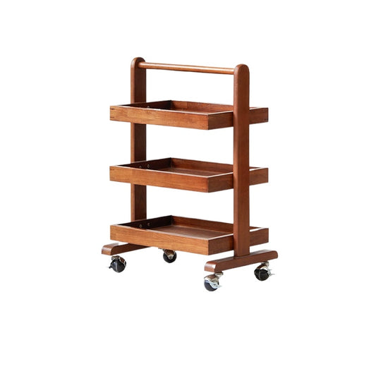 Mittelalterlicher Trolley-Rack Massivholz Mobile Sofa Edge Paar Kreative Nordic Modern Side Cabinet Teetisch 