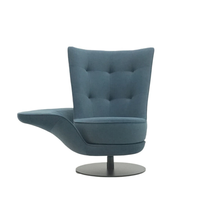 DS-262 Rotating Armrest Single Chair Living Room Balcony Leisure Chair Light Luxury Leather Designer High-end Single Sofa