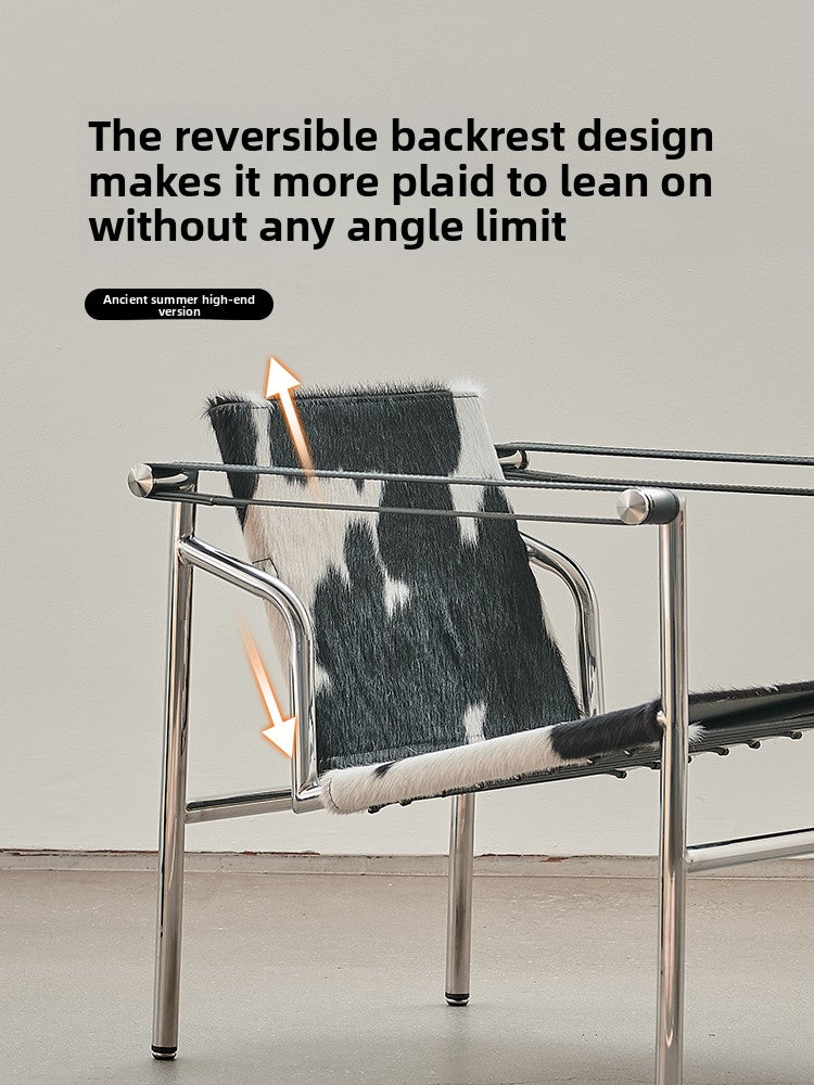 Home Furnishing Corbusier Italian Single Sofa Chair Designer Medieval Single Chair Bauhaus LC1 Leisure Chair